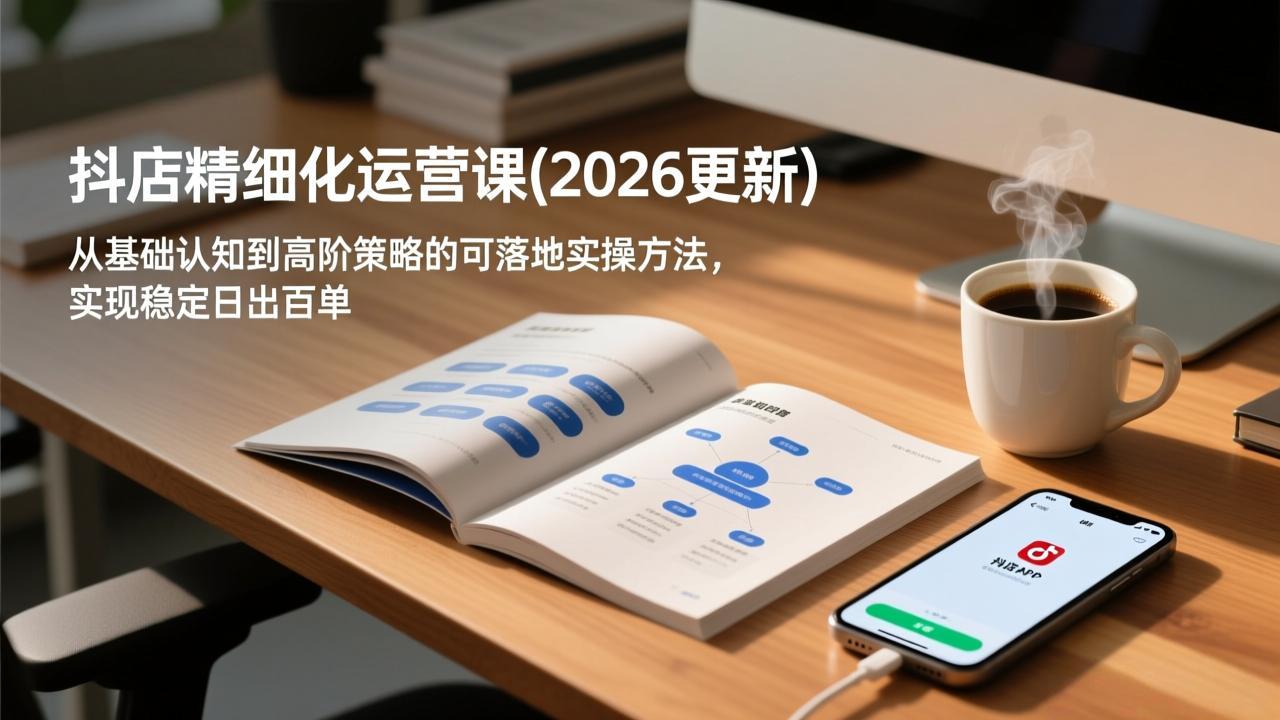 抖店精细化运营课(更新6月-副业网创