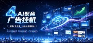 全域广告流量聚合，AI无人挂机稳赚佣金，打造长期稳定被动收入副业-副业网创