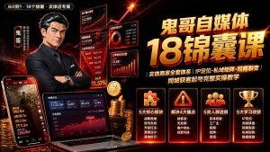 鬼哥自媒体18锦囊课｜实体商家全套体系｜IP 定位-私域矩阵-招商裂变｜同城获客起号完整实操教学-副业网创