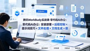 腾讯WorkBuddy实战课-零代码AI办公：安装部署×远程控制×提示词技巧×文件处理×文档生成×数据分析-副业网创