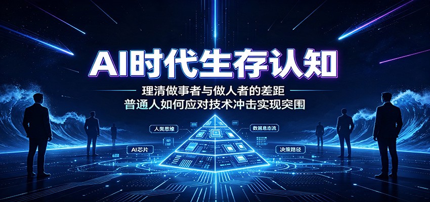 AI时代生存认知：理清做事者与做人者的差距，普通人如何应对技术冲击实现突围-副业网创