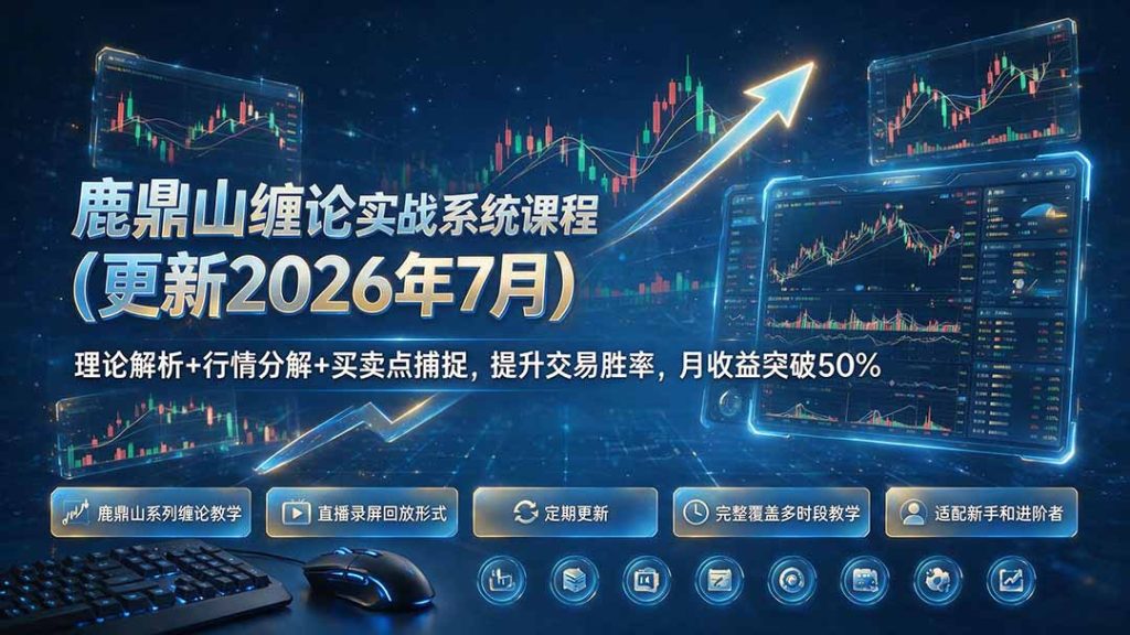 鹿鼎山缠论实战系统课程(更新26年7月-副业网创