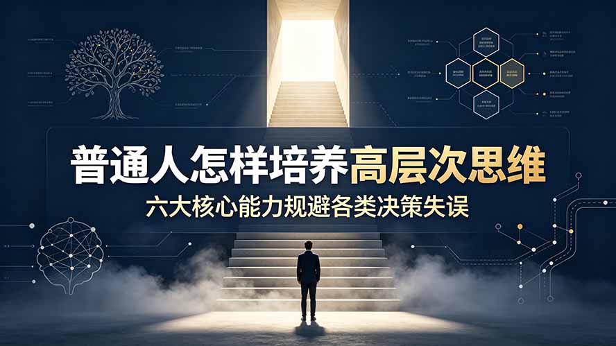 付费文章：普通人怎样培养高层次思维，六大核心能力规避各类决策失误-副业网创