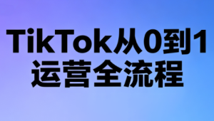 绿洲·TikTok从0到1运营全流程(更新7月)-副业网创