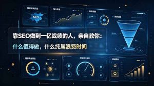 靠SEO做到一亿战绩的人，亲自教你：什么值得做，什么纯属浪费时间【原创双语字幕】-副业网创