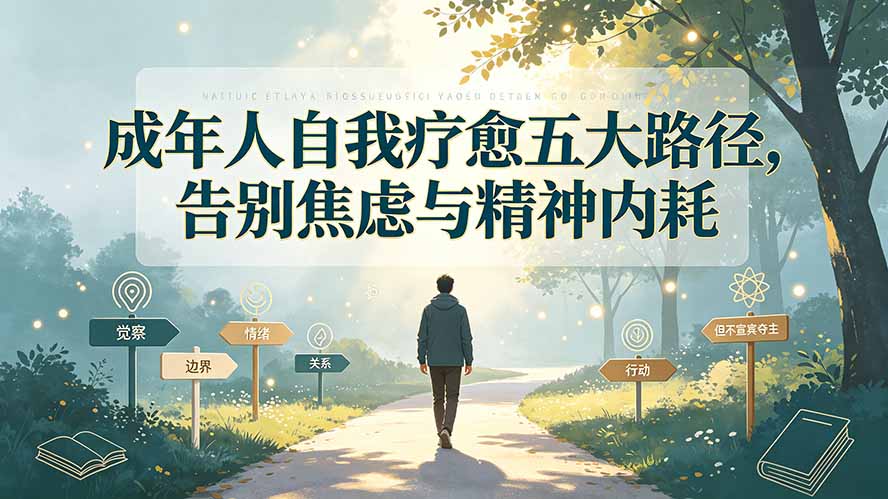 付费文章：成年人自我疗愈五大路径，告别焦虑与精神内耗-副业网创