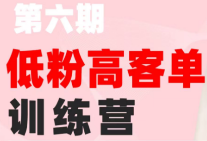 珠丽Julie·小红书低粉高客单训练营(第六期)-副业网创