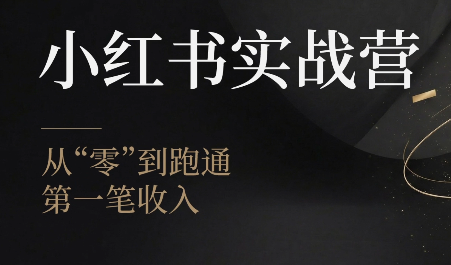金金老师·小红书实战营-副业网创