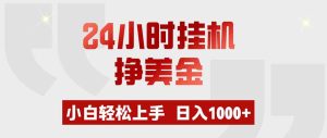 24小时挂机挣美金，小白轻松上手，日入1000+-副业网创