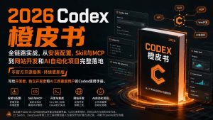 2026Codex橙皮书:全链路实战,从安装配置、Skill与MCP到网站开发和AI自动化项目完整落地-副业网创