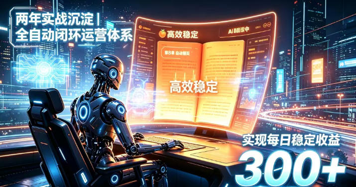 两年实战沉淀|全自动闭环运营体系,实现每日稳定收益300+【揭秘】-副业网创