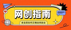 老韭菜必看的网创指南！了解项目类型，才能找到好的项目，才能拿到想要的结果-副业网创