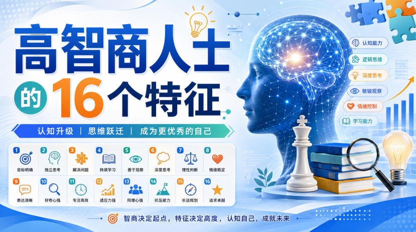 付费文章:高智商人士的16个特征-副业网创