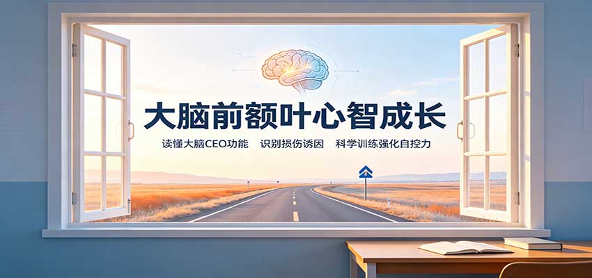 大脑前额叶心智成长：读懂大脑CEO功能，识别损伤诱因，科学训练强化自控力-副业网创