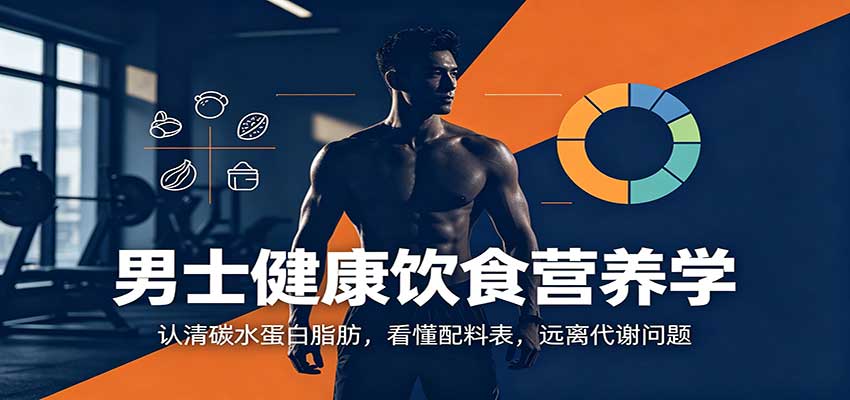 男士健康饮食营养学:认清碳水蛋白脂肪,看懂配料表,远离代谢问题-副业网创