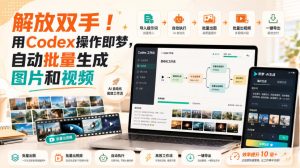 解放双手！用Codex操作即梦，自动批量生成图片和视频-副业网创