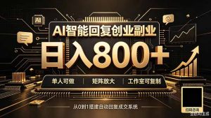 全自动AI挂机创业｜个人副业→工作室全链路扶持-副业网创