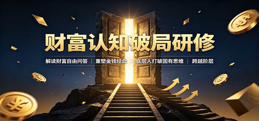 财富认知破局研修：解读”孙割”，重塑金钱观念，底层人打破固有思维跨越阶层-副业网创