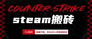steam搬砖,倒卖cs2饰品,达到月化20%+的收益,真正的靠谱可落地长期项目-副业网创