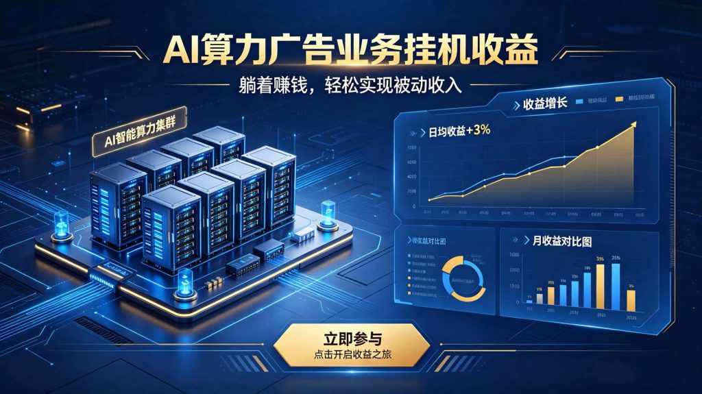 AI算力广告业务｜AI时代个人或工作室新赛道-副业网创
