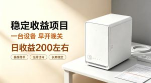 全自动设备挂G项目，日收益200左右，省心长效运营，最稳最省心的项目【揭秘】-副业网创