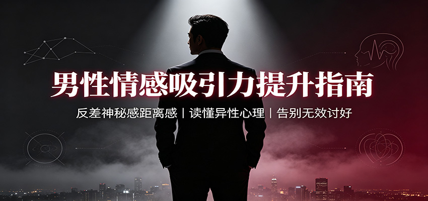 男性情感吸引力提升指南：反差神秘感距离感，读懂异性心理，告别无效讨好-副业网创