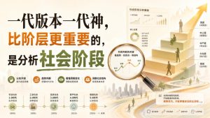付费文章:一代版本一代神,比阶层更重要的,是分析社会阶段-副业网创