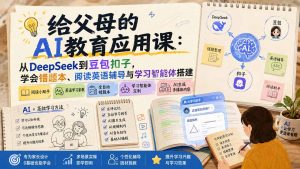 给父母的AI教育应用课:从DeepSeek到豆包扣子,学会错题本、阅读英语辅导与学习智能体搭建-副业网创