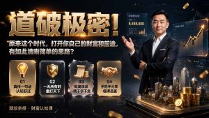 付费文章:道破极密!原来这个时代,打开你自己的财富和前途,有如此清晰简单的思路?-副业网创