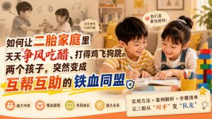 付费文章:如何让二胎家庭里天天争风吃醋、打得鸡飞狗跳的两个孩子,突然变成互帮互助的铁血同盟?-副业网创