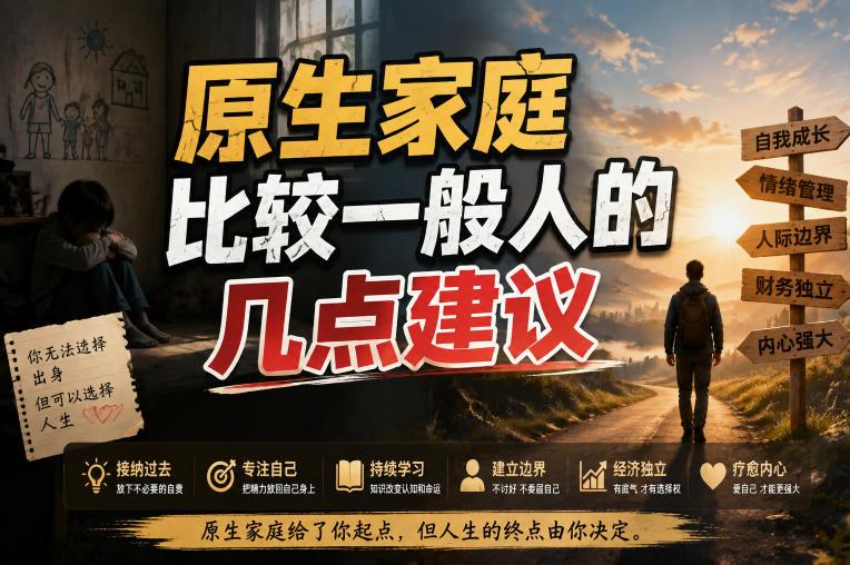 付费文章:给原生家庭比较一般人的几点建议-副业网创