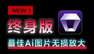 Win/Mac双端支持！最新永久终身版，支持老照片修复，图片变清晰无损放大工具，Aiarty Image Enhancer-副业网创