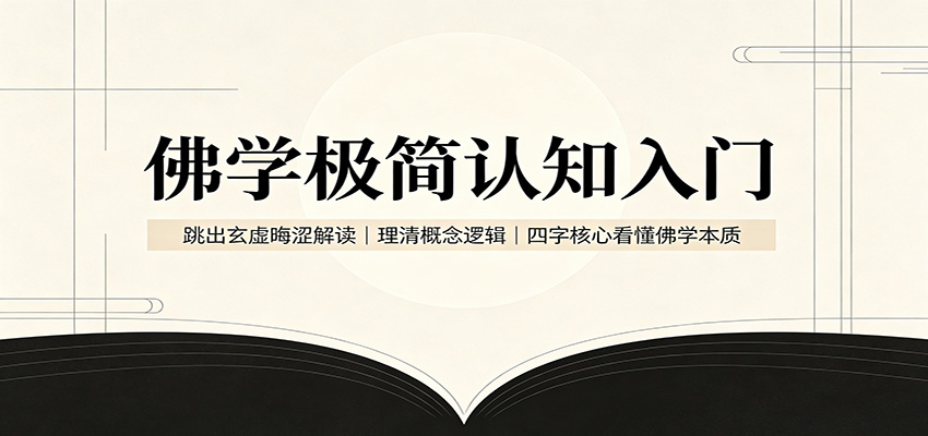 佛学极简认知入门：跳出玄虚晦涩解读，理清概念逻辑，四字核心看懂佛学本质-副业网创