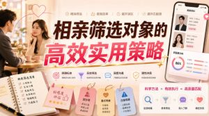付费文章:相亲筛选对象的高效实用策略-副业网创