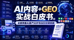 AI内容+GEO实战白皮书,全面掌握AI量产SOP与GEO分发机制【文档】-副业网创