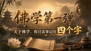 付费文章:佛学第一弹,关于佛学,你只需要记住四个字-副业网创