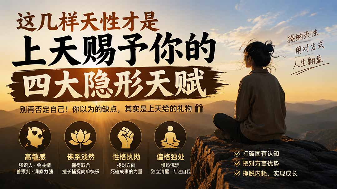 付费文章:这几样天性才是上天赐予你的四大隐形天赋-副业网创