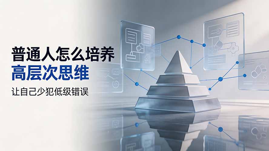 付费文章：普通人怎么培养高层次思维，让自己少犯低级错误-副业网创