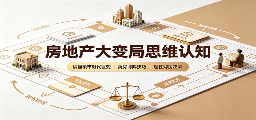房地产大变局思维认知：读懂楼市时代巨变，卖房博弈技巧，理性购房决策-副业网创