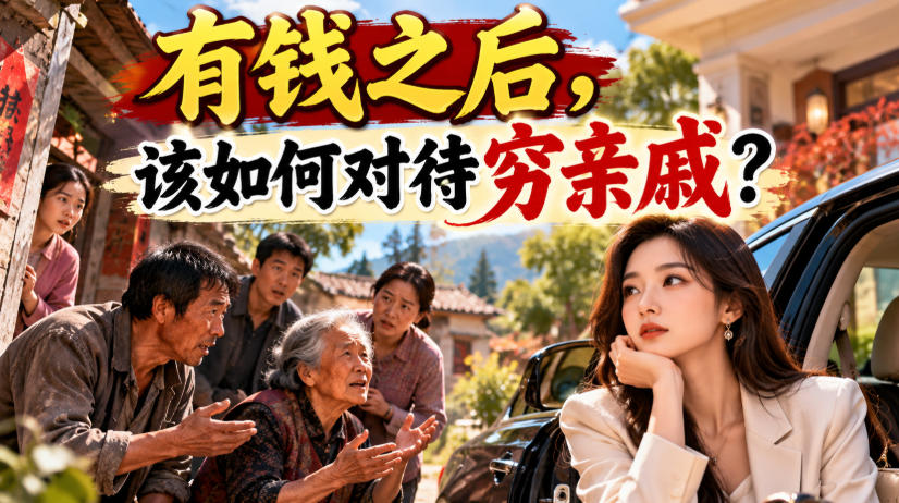 某公众号付费文章：有钱之后，该如何对待穷亲戚？-副业网创