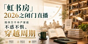 「虹书房」2026之闭门直播，陪伴万千中产家庭，不惑不惧、穿越周期-副业网创