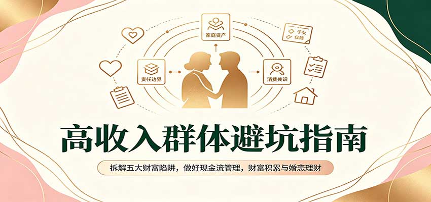 高收入群体避坑指南:拆解五大财富陷阱,做好现金流管理,财富积累与婚恋理财-副业网创