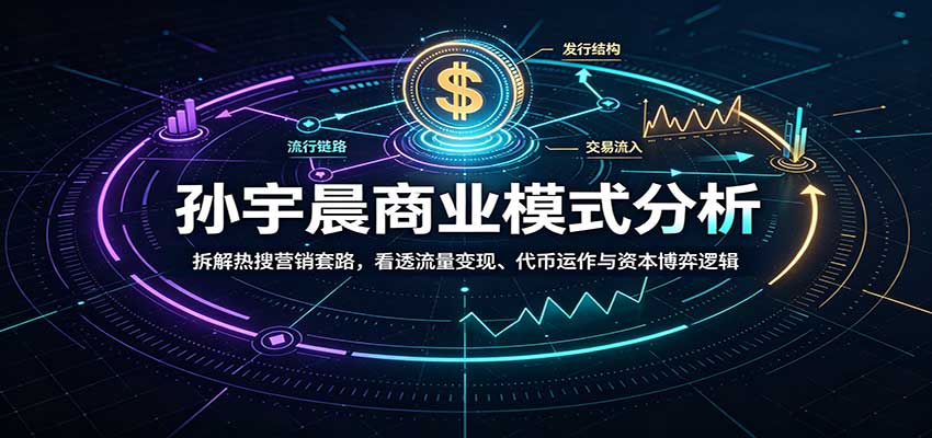 孙宇晨商业模式分析:拆解热搜营销套路,看透流量变现、代币运作与资本博弈逻辑-副业网创