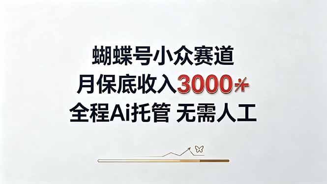 视频号小众领域,月收入3000+, 全程Ai托管操作 新人2天学会!-副业网创