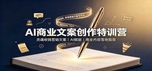 AI商业文案创作特训营:灵魂收钱营销文案,AI赋能,商业内容落地指南-副业网创