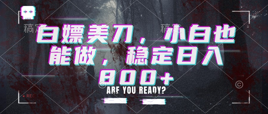 白嫖美刀,小白也能做,稳定日入800+-副业网创
