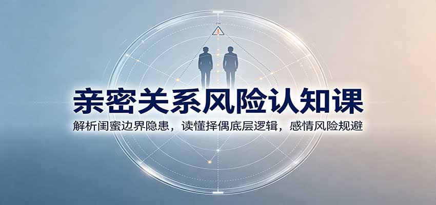 亲密关系风险认知课：解析闺蜜边界隐患，读懂择偶底层逻辑，感情风险规避-副业网创