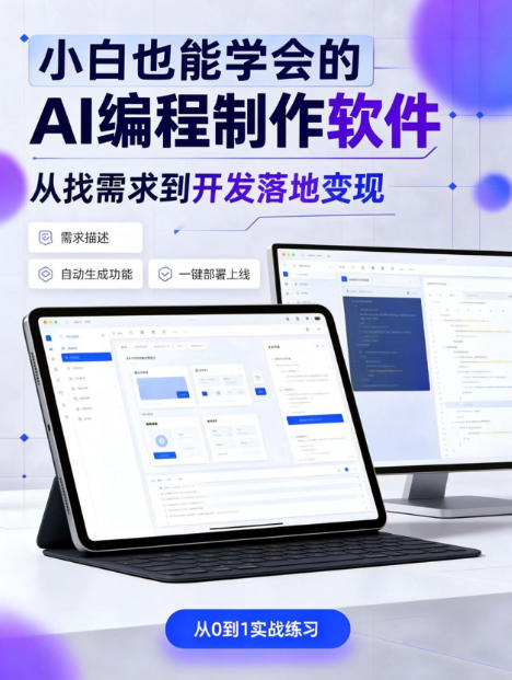 手把手教会你ai编程制作软件到变现全路径，零基础小白轻松上手，从找需求到开发落地变现【揭秘】-副业网创