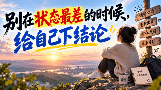 某公众号付费文章:别在状态最差的时候,给自己下结论-副业网创
