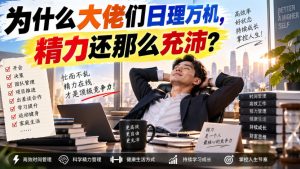 付费文章：为什么大佬们日理万机，精力还那么充沛？-副业网创